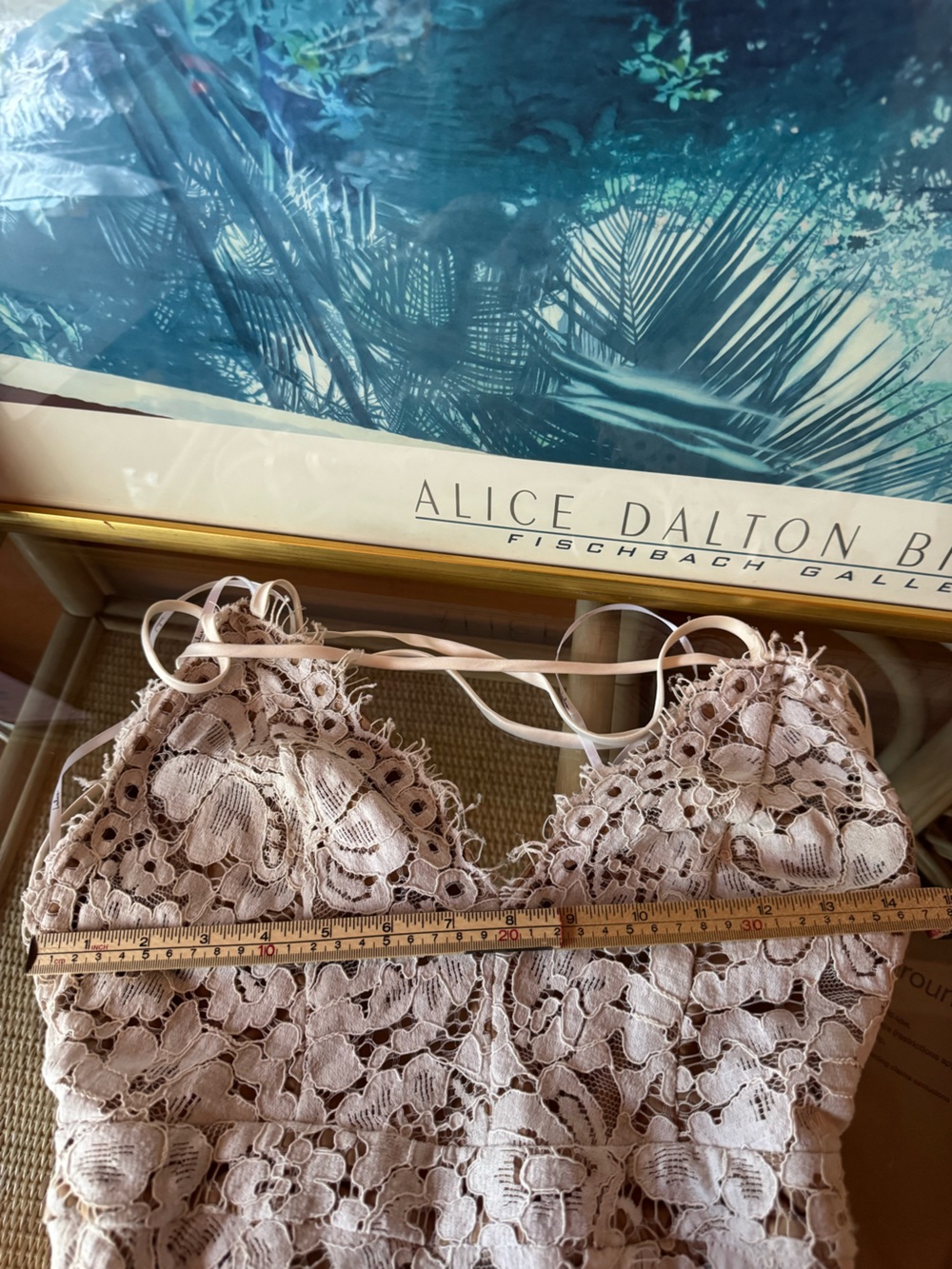 Lulus Love of Details White Lace Maxi Bodysuit Bridal Size Small - Picture 8 of 9